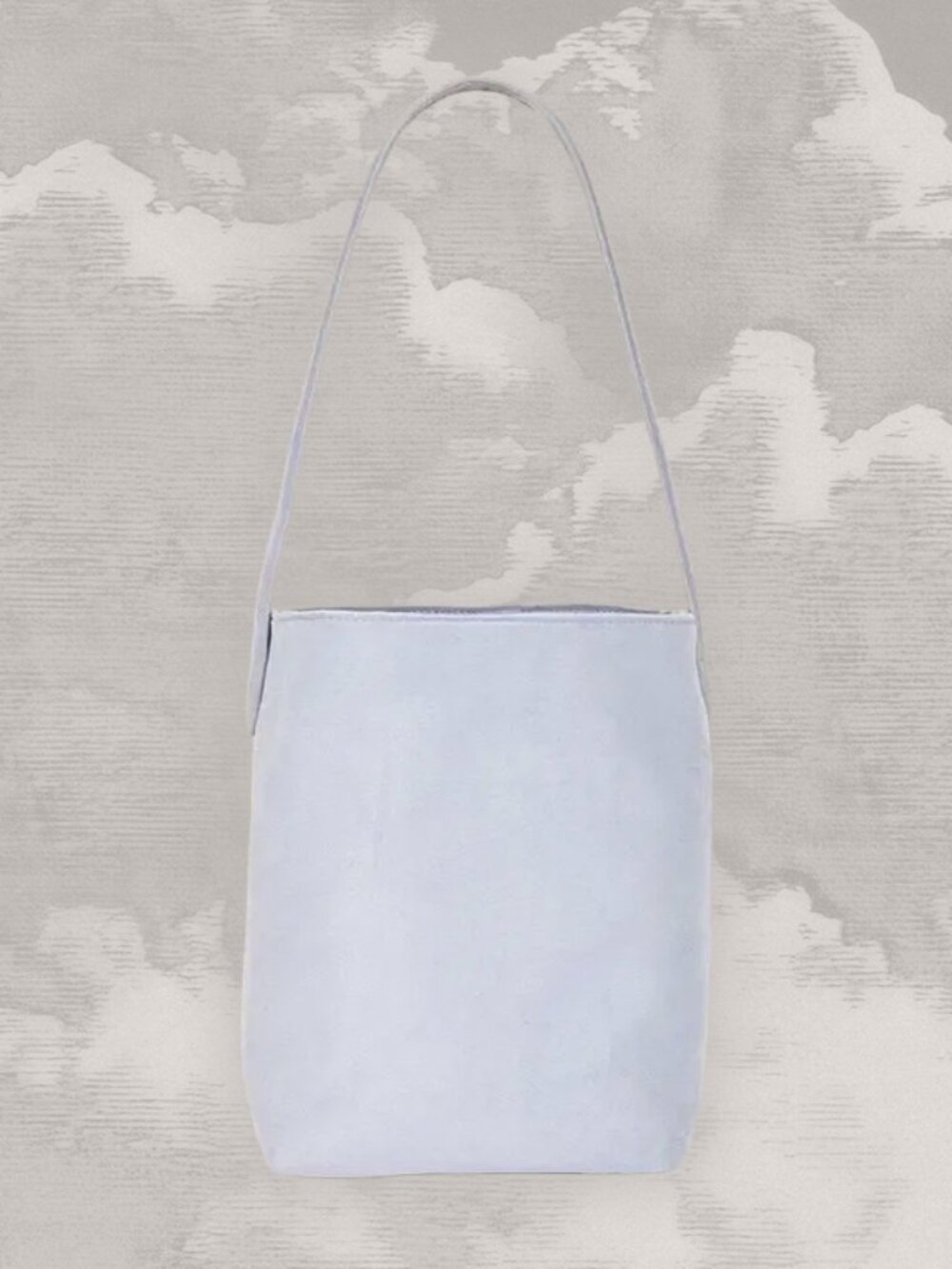 8 OTHER REASONS Nicole Bucket Bag Faux Suede Light blue